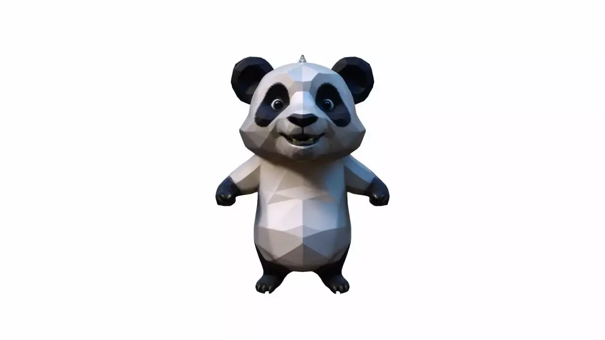 3d Render Giant Panda Bear 3D model