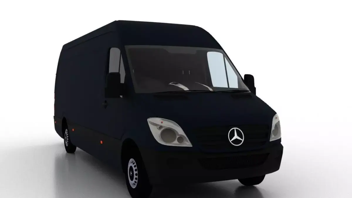 Mercedes Benz Sprinter L3H2 2009 Cargo UK 3D model