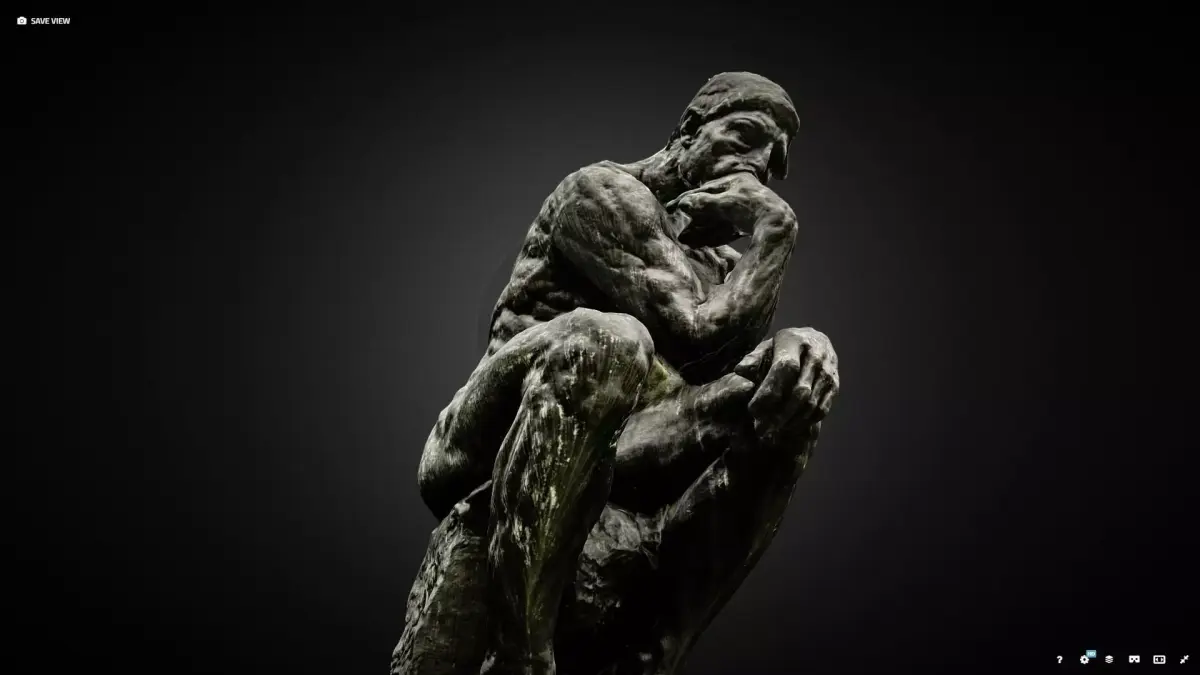 Thinker high poly photogrammetry scan 3D model