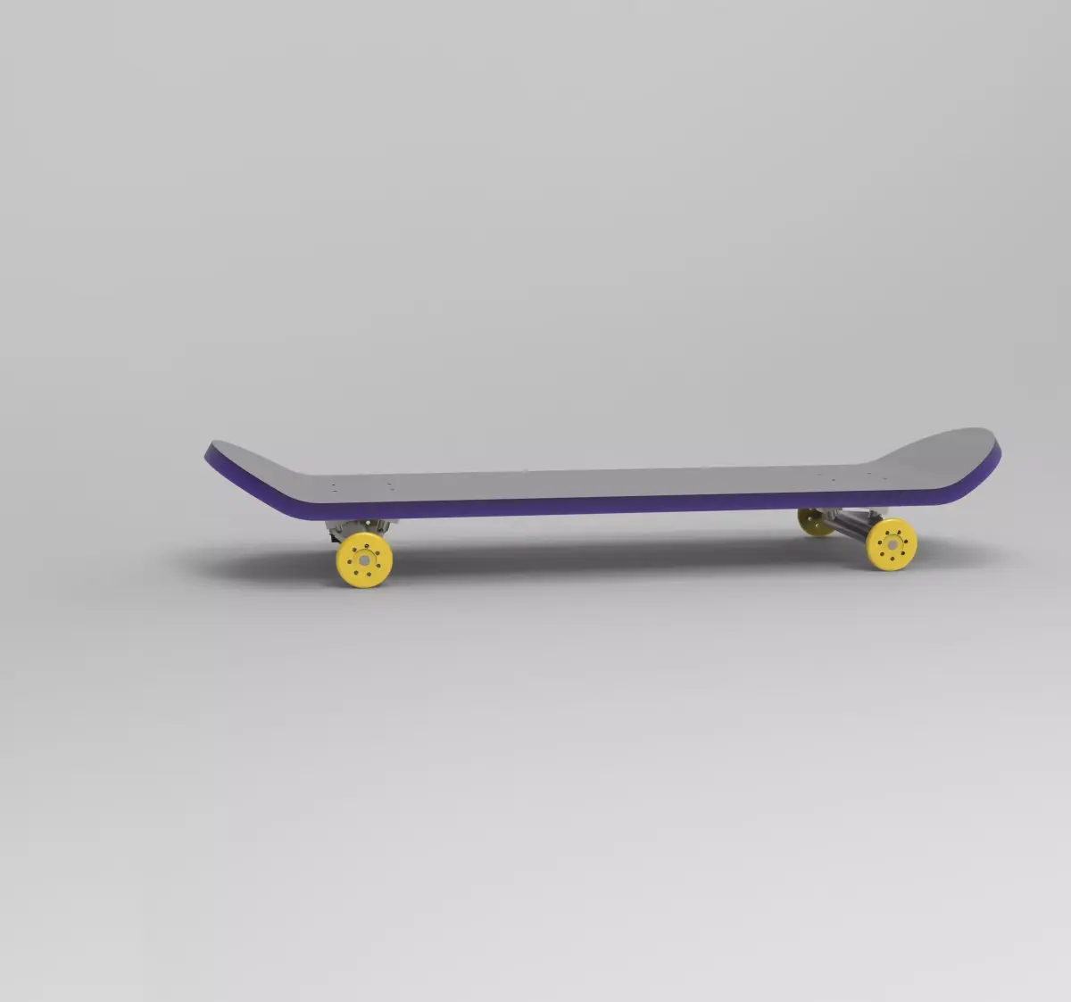 skateboard SolidWorks model 3D print model