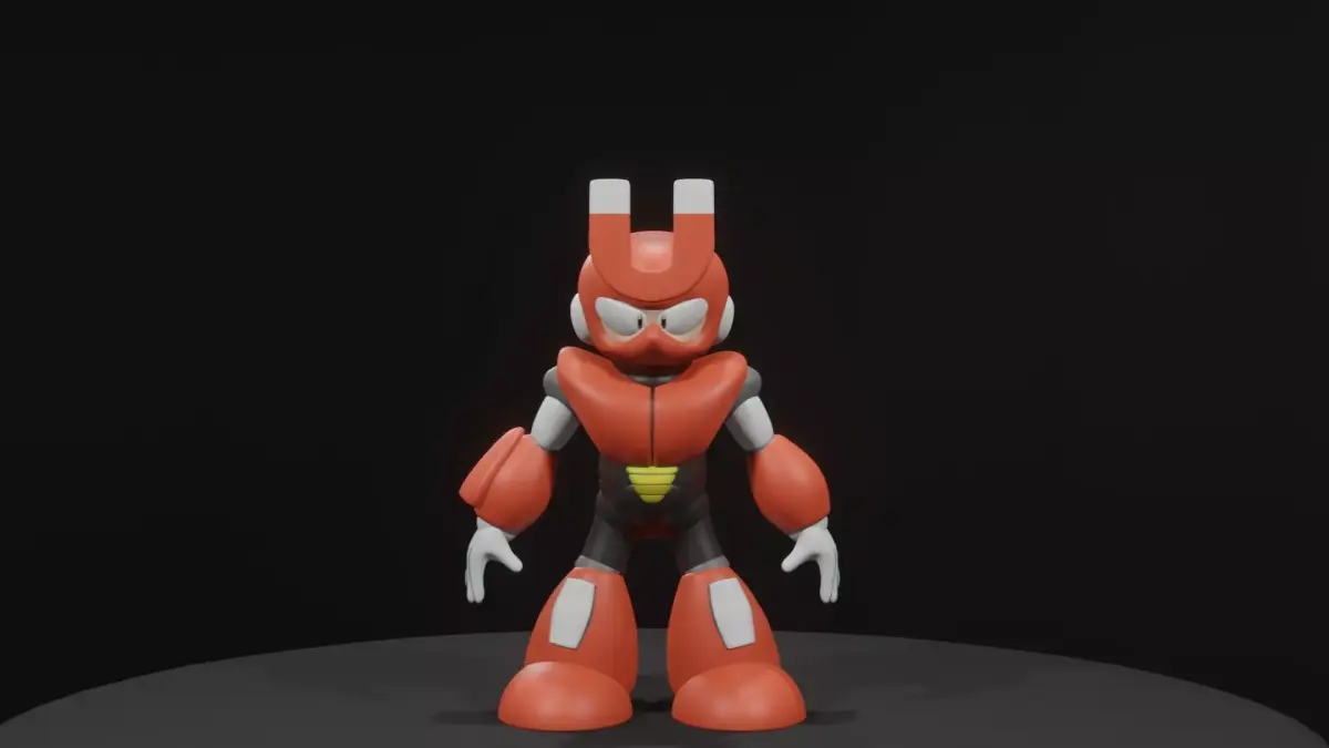 Magnetman bunny robot 3D model