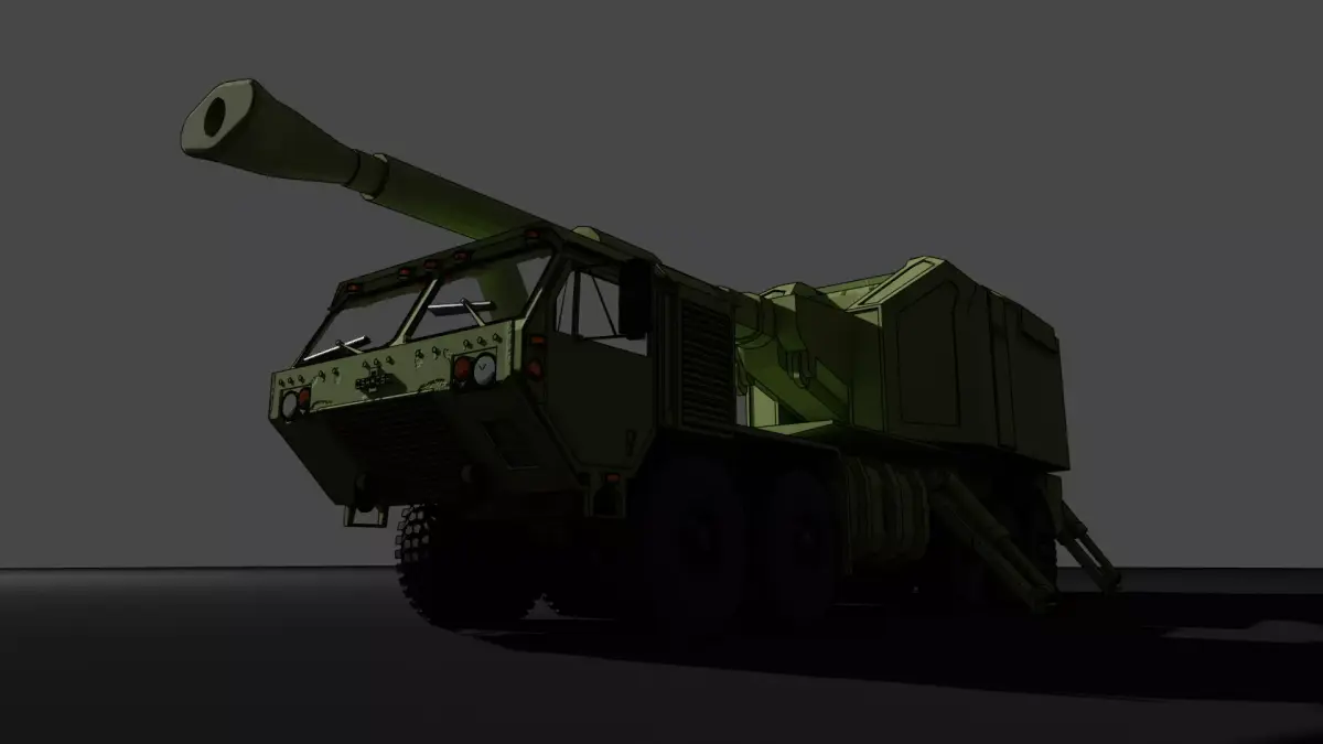 IDF ROEM Howitzer gun 3D print model