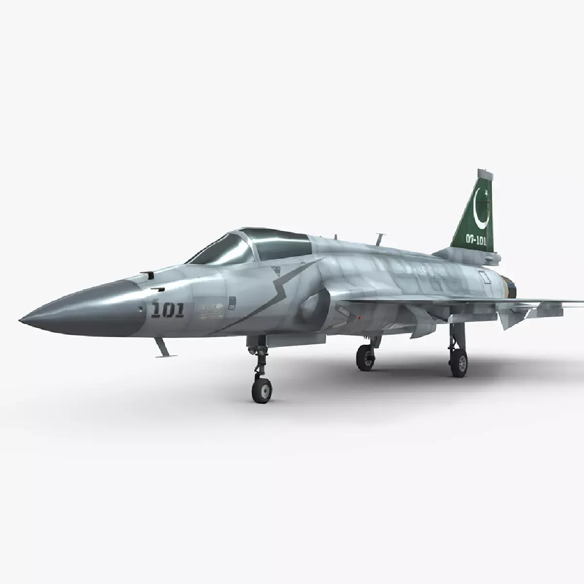 JF-17A Pakistan Air Force Low-poly 3D model