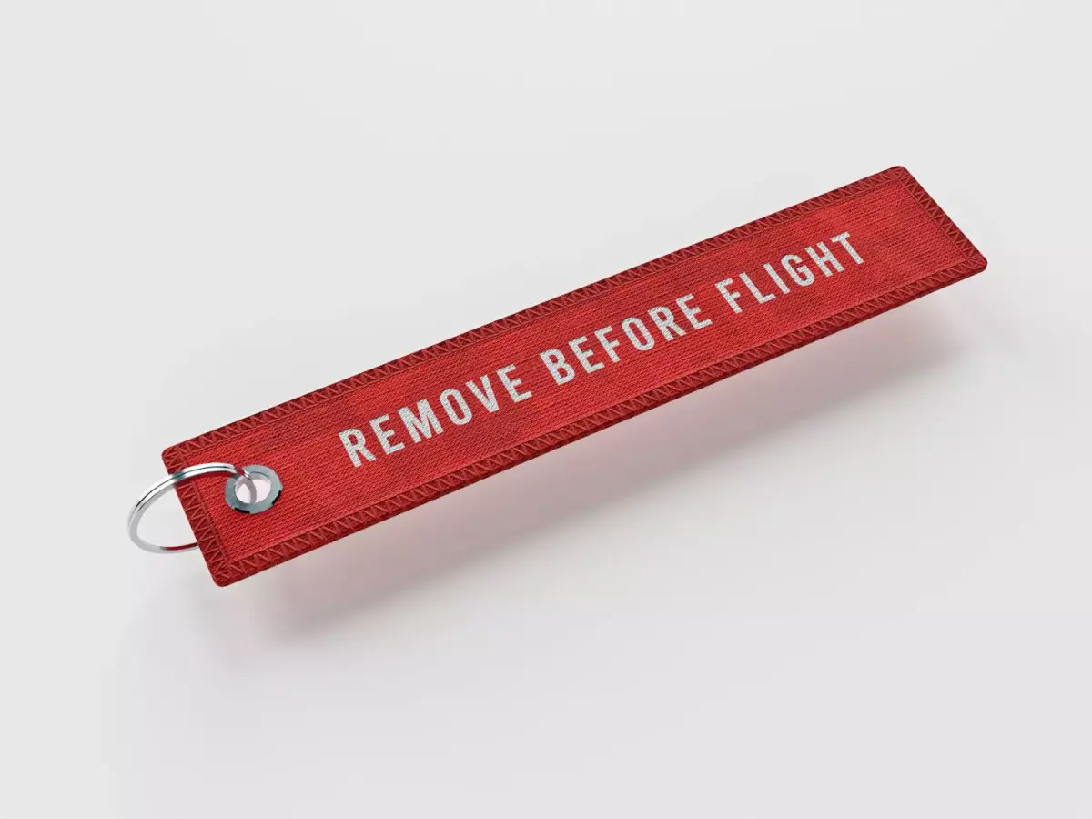 Remove before flight Keychain  3D model