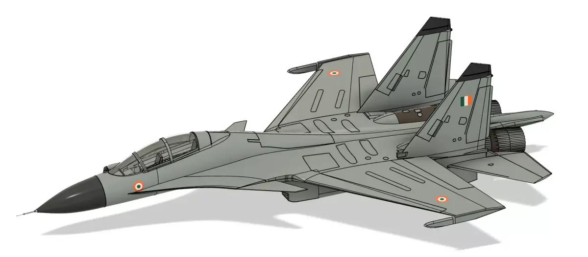 Sukhoi-30 MKI 3D print model