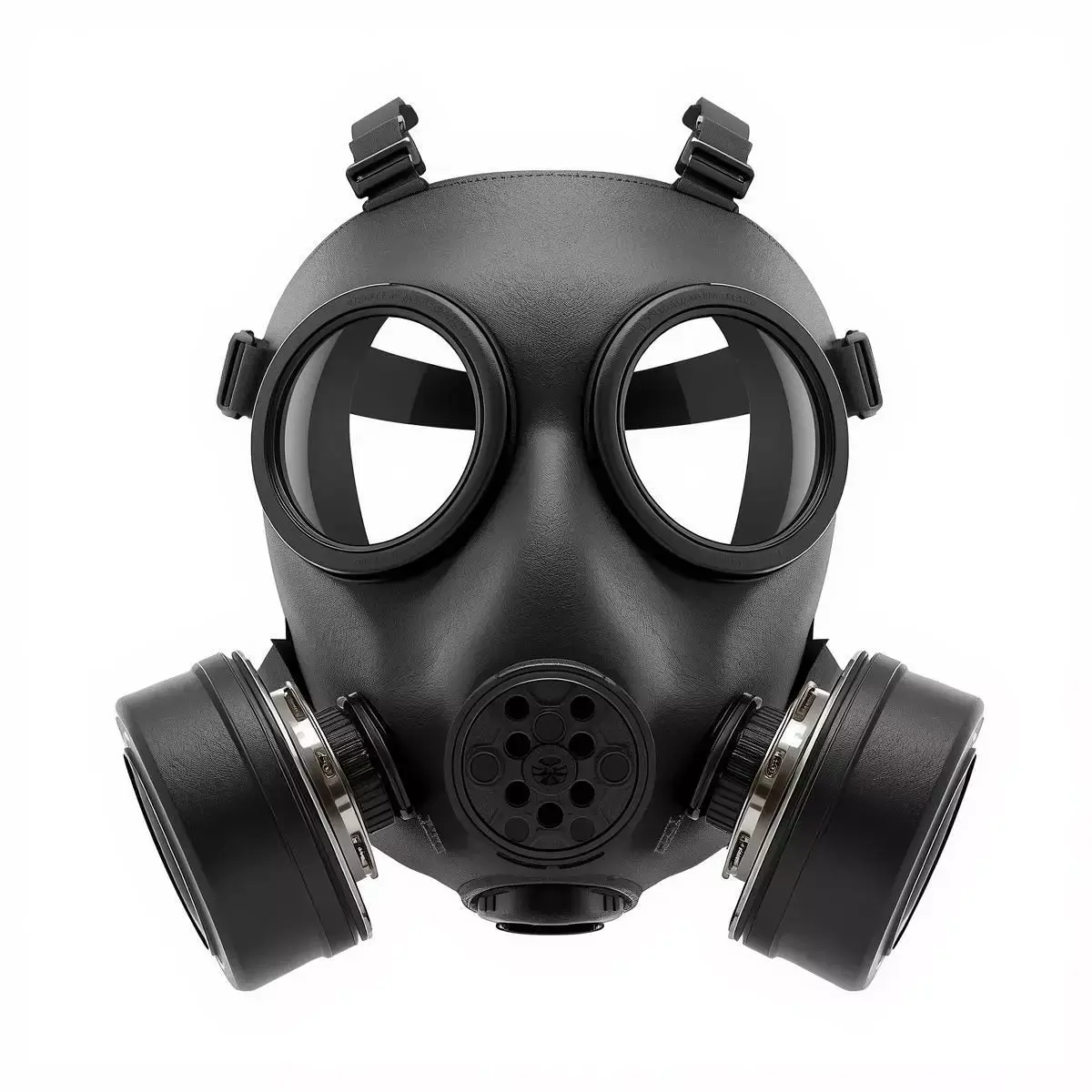 Classic Military Gas Mask 3D Model Realistic Survival Gear Free low-poly 3D model