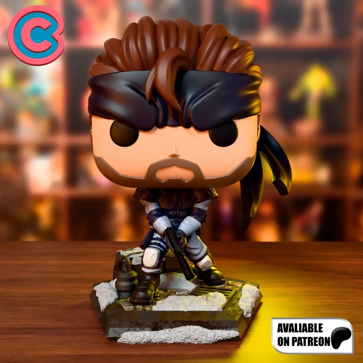 Solid Snake - Funko Figure from Metal Gear Game 3D print model