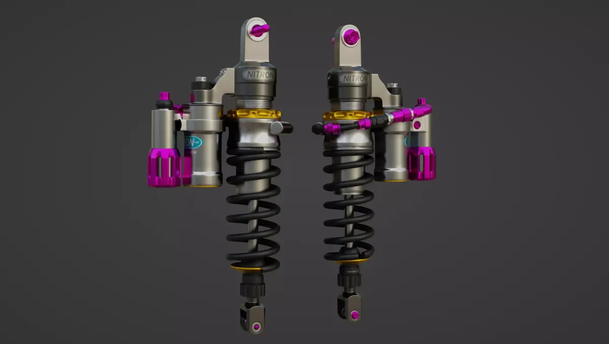 Nitron Shock Double Low-poly 3D model