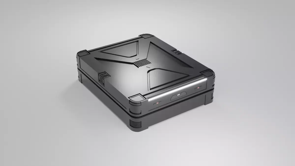 Sci-Fi Crate 6 Low-poly 3D model