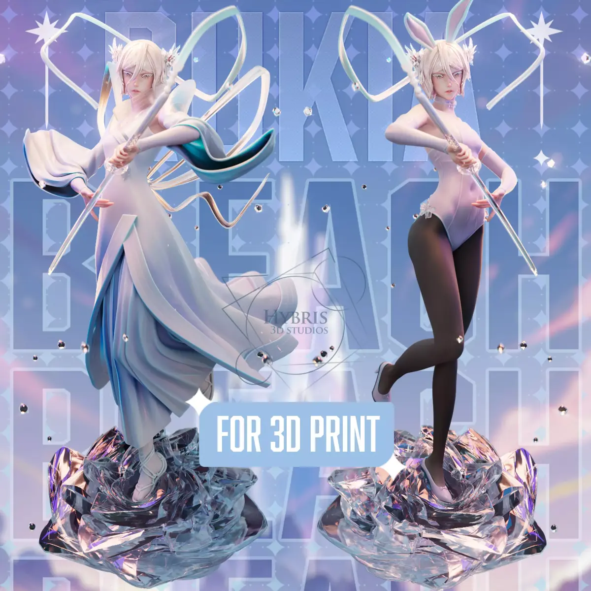 Rukia Kuchiki from Bleach Commercial Package 3D print model