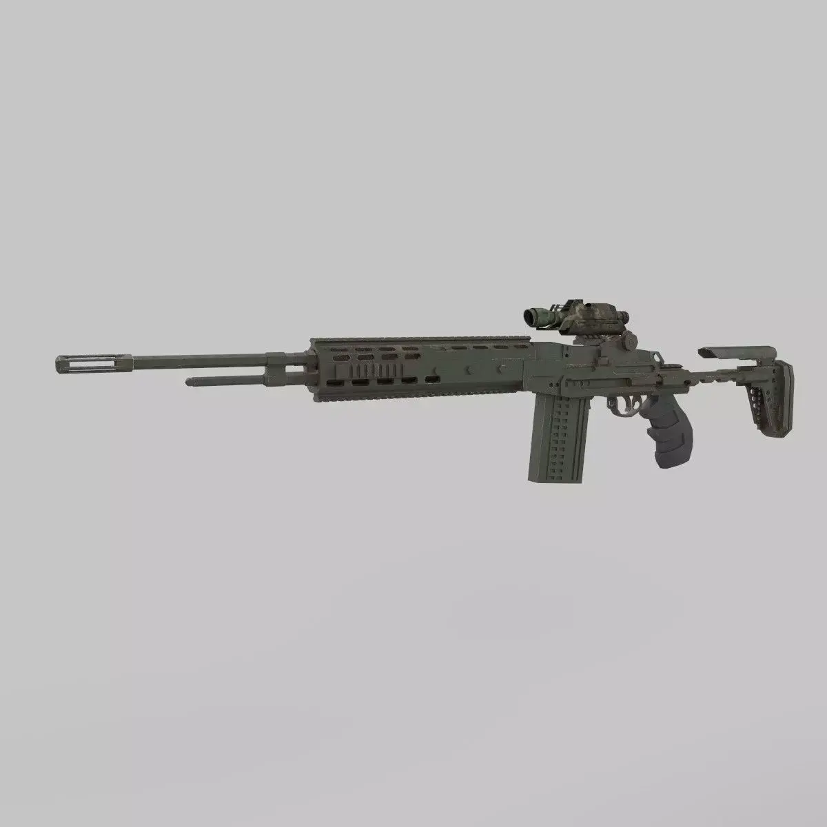 Assault rifle 3D model shop
