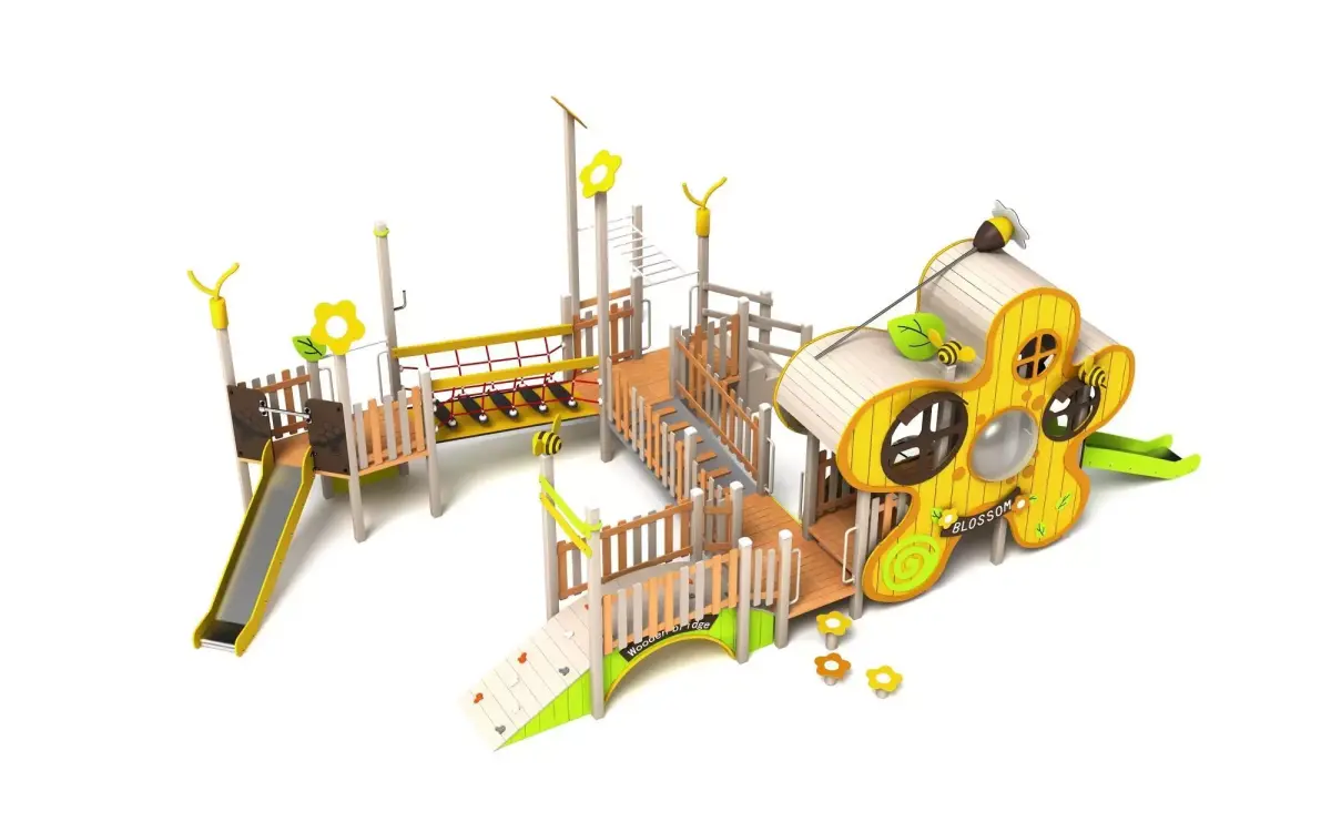 Kids outdoor commercial play structure 3D model 3D model 32