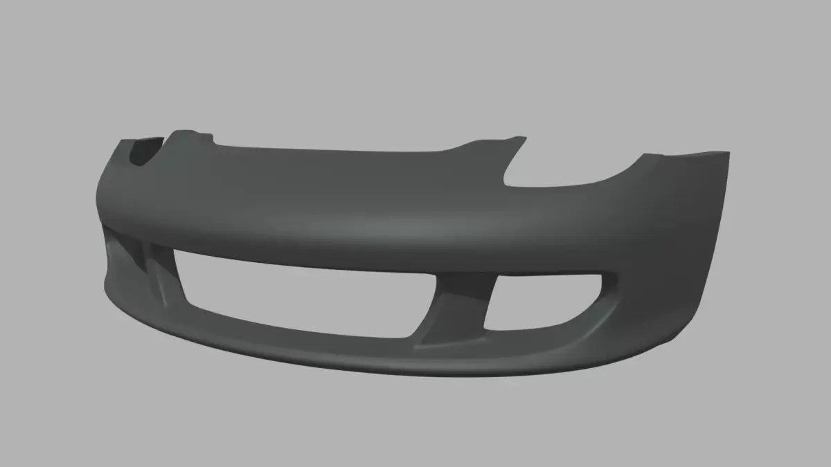 Front Bumper Porsche Carrera GT Custom Low-poly 3D model