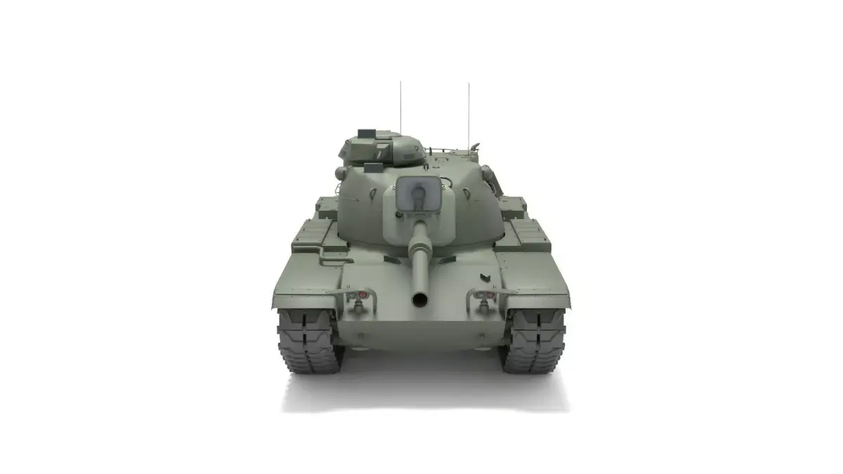 M60 American tank Low-poly 3D model