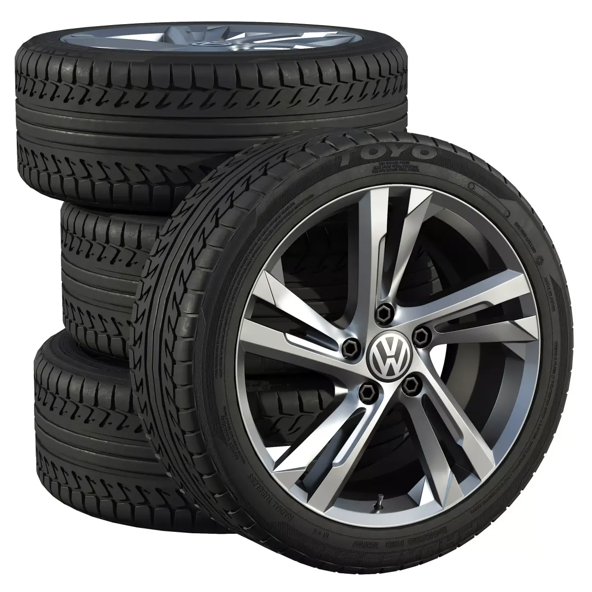 Volkswagen wheels 3D model