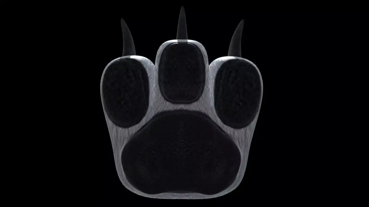3 Digit Paws Low-poly 3D model purchase