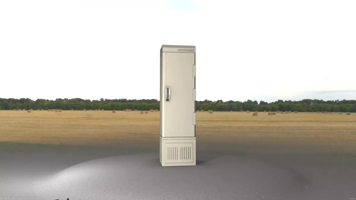 Electrical Distribution Cabinet 92 Low-poly 3D model