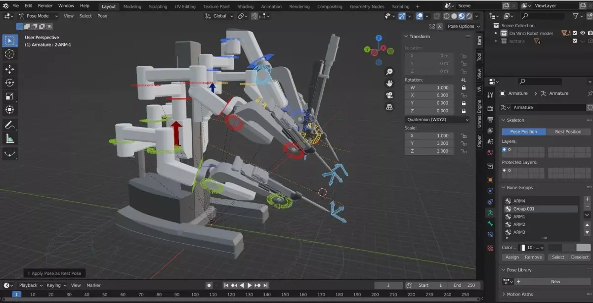 Da Vinci - Medical Robot Surgery 3D model