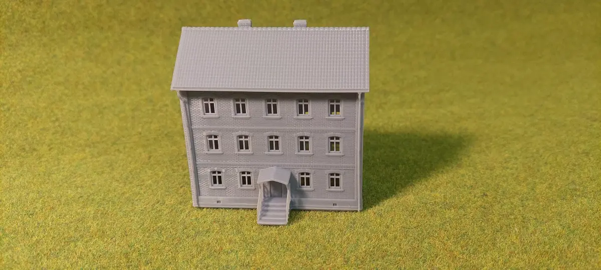 Tenement house 1-160 resin 3D print model