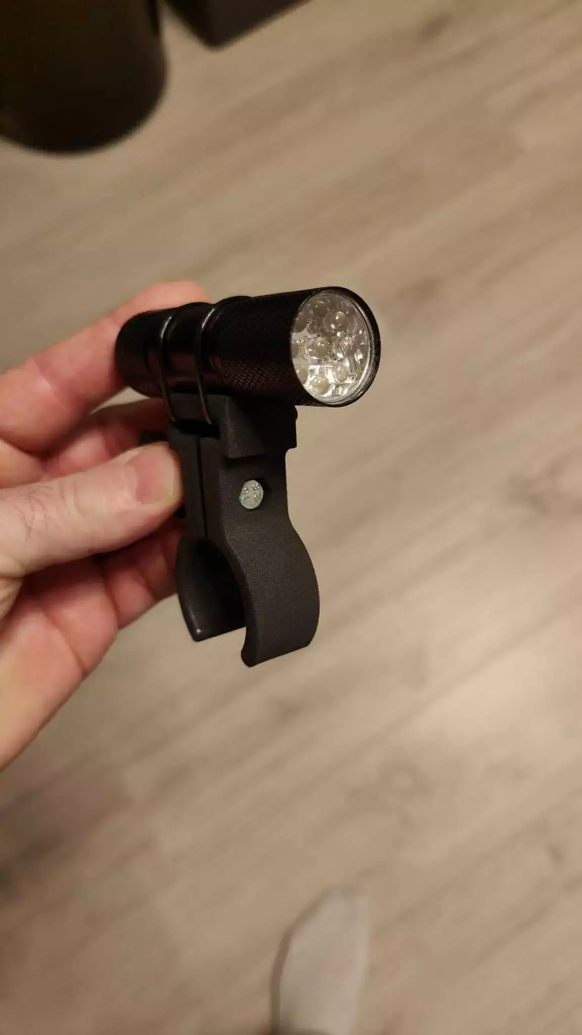 Universal Bike Light Mount for Handlebars Free 3D print model