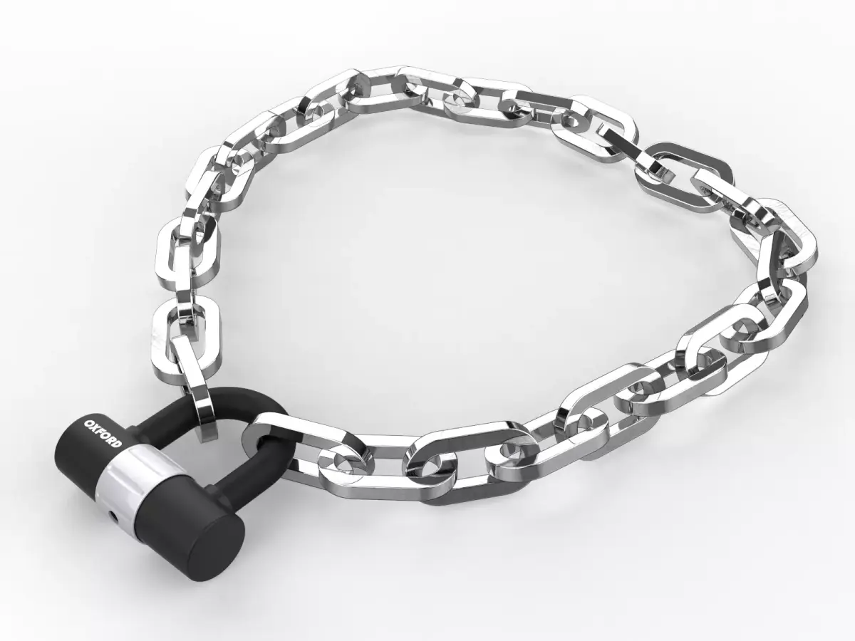 Oxford HD Motorcycle Security Lock and Chain 3D model
