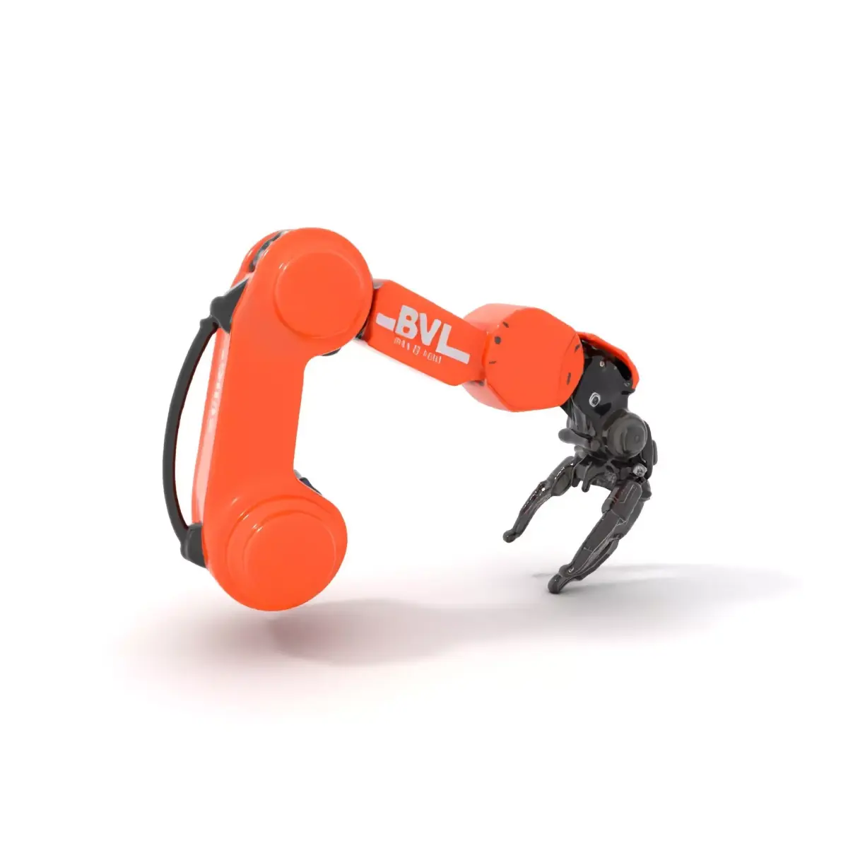 Industrial Robotic Arm Model Pack with Versatile Gripper Mech... Low-poly 3D model