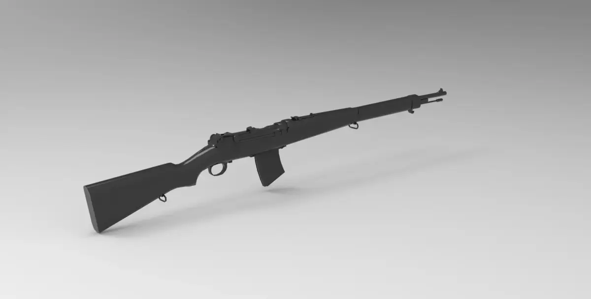 Gewehr 43 semi-automatic rifle 3D model