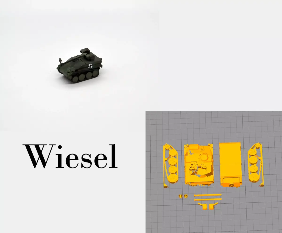 The Wiesel military tracked vehicle of the German Bundeswehr 3D model