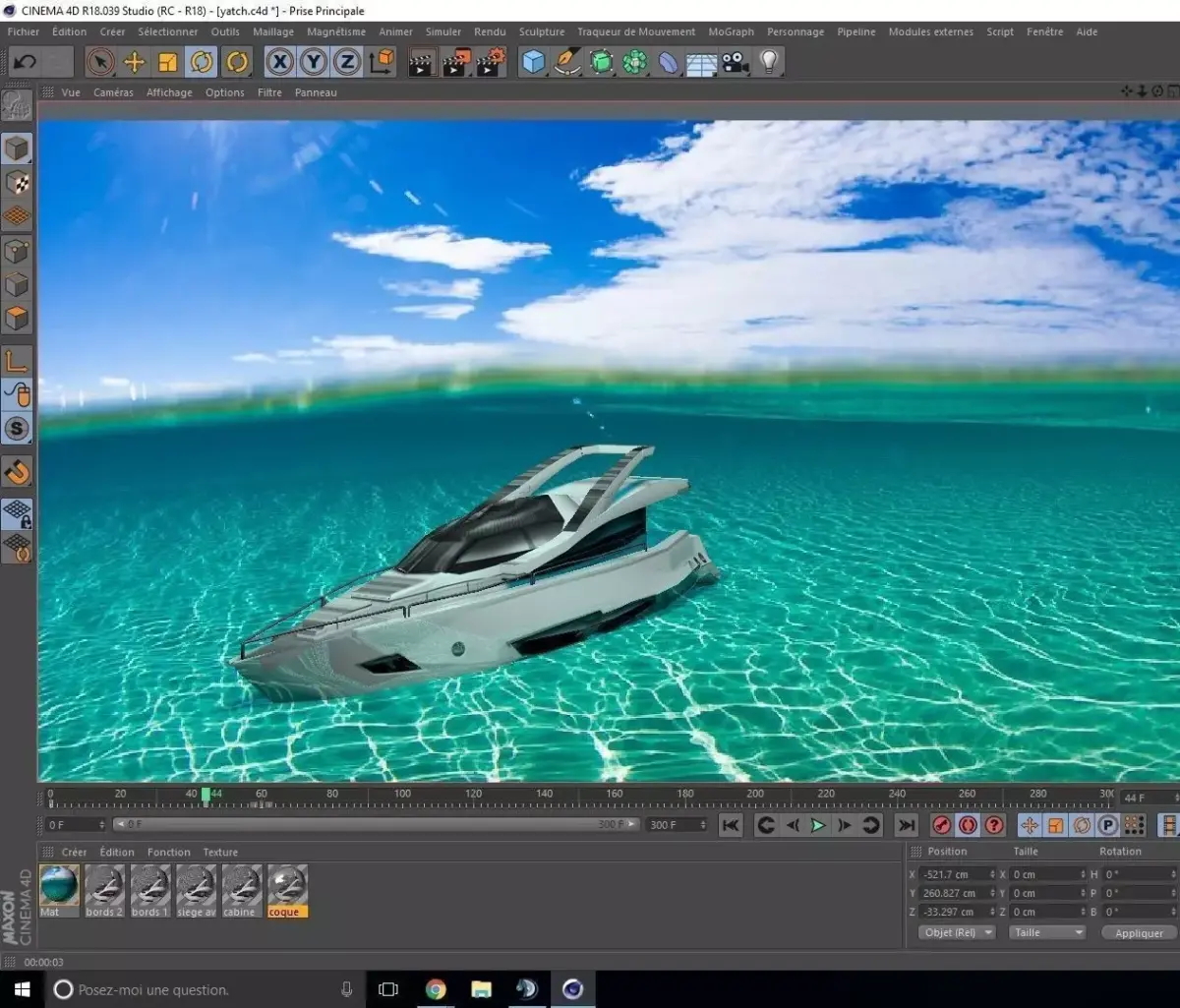 Yatch Boat Free 3D model
