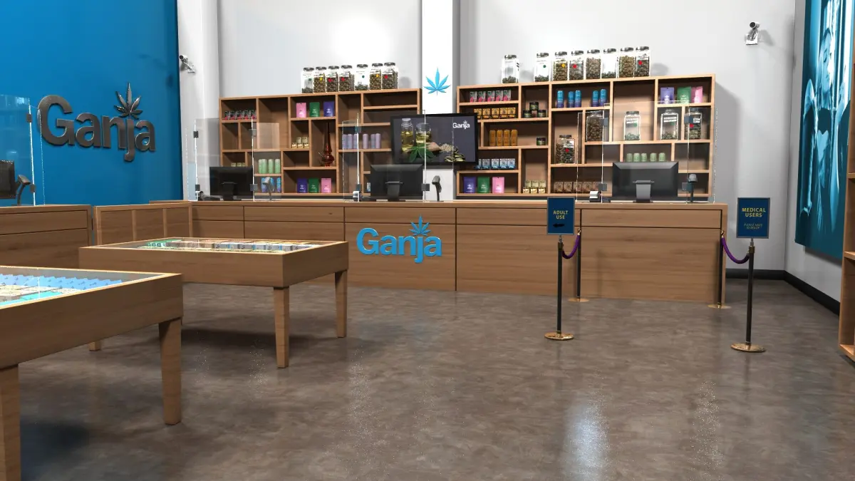 Marijuana dispensary store 3D model