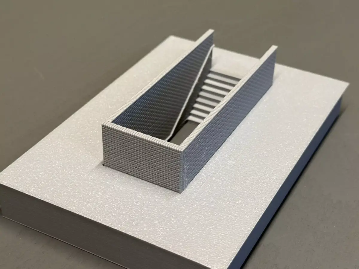 Model Railway Station Platform Brick Subway Steps V1 3D print model