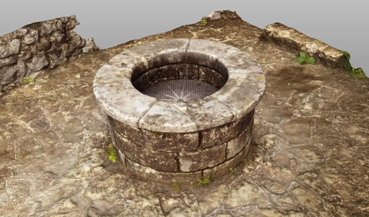 Stone castle well 3D model