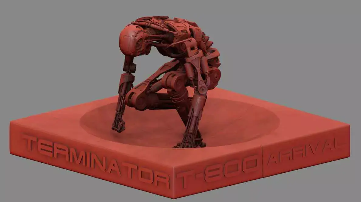 Terminator T800 T2 Arrival 3D print model