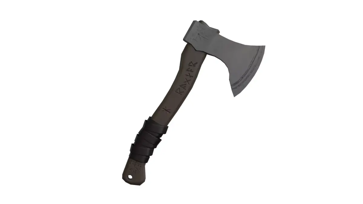 Viking Axe Low-poly 3D model 20