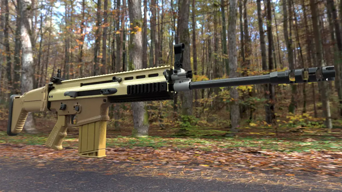 FN SCAR 17S NRCH 3D model