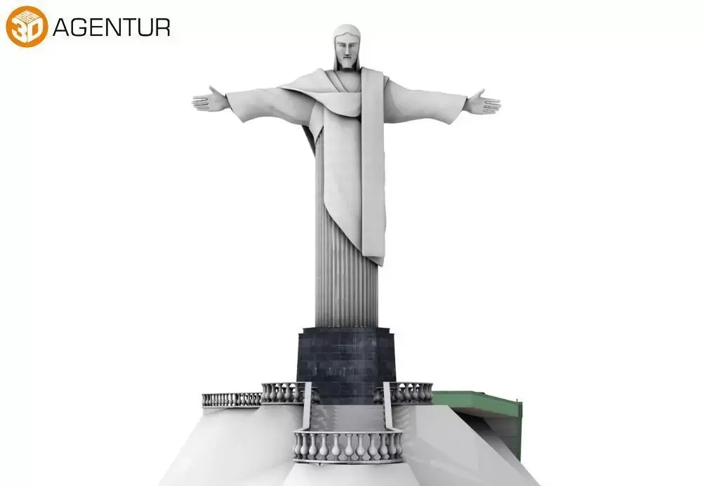 Christ the Redeemer Brasil 3D model
