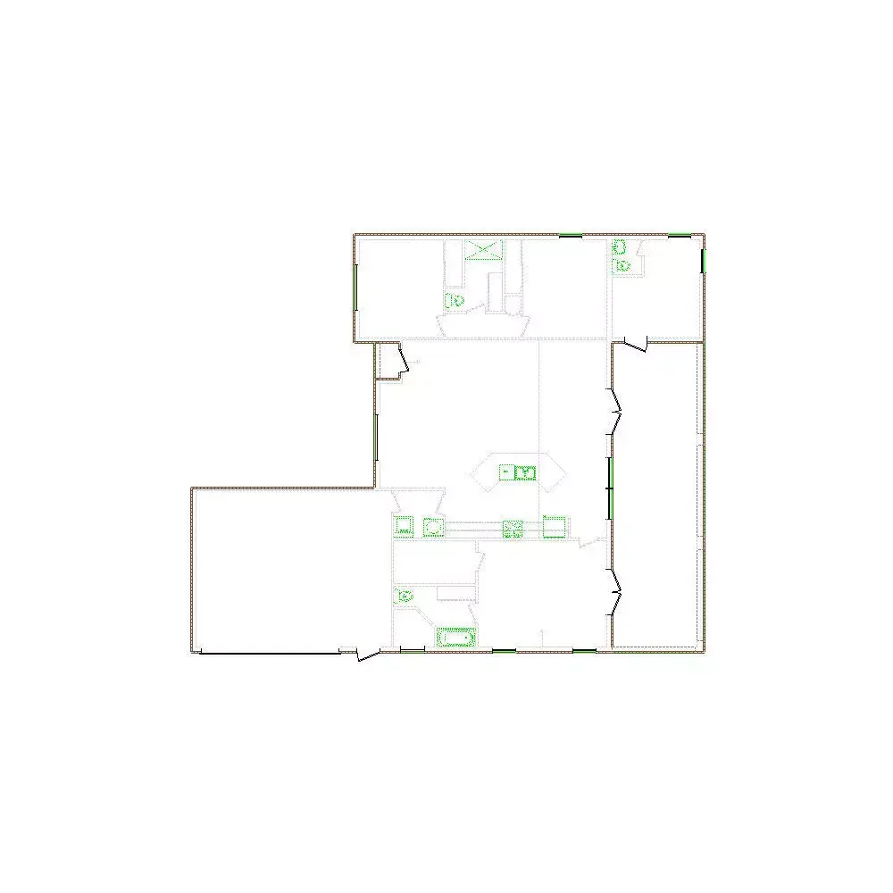 Detailed Exterior Sketch by Interior - 2501-3000 SF - Xactimate 3D model