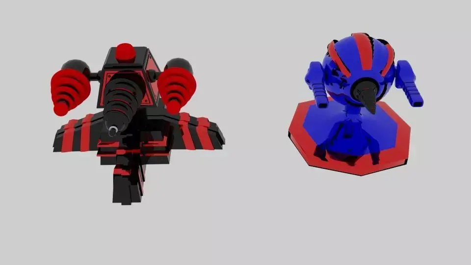 Scifi Turret  3D model