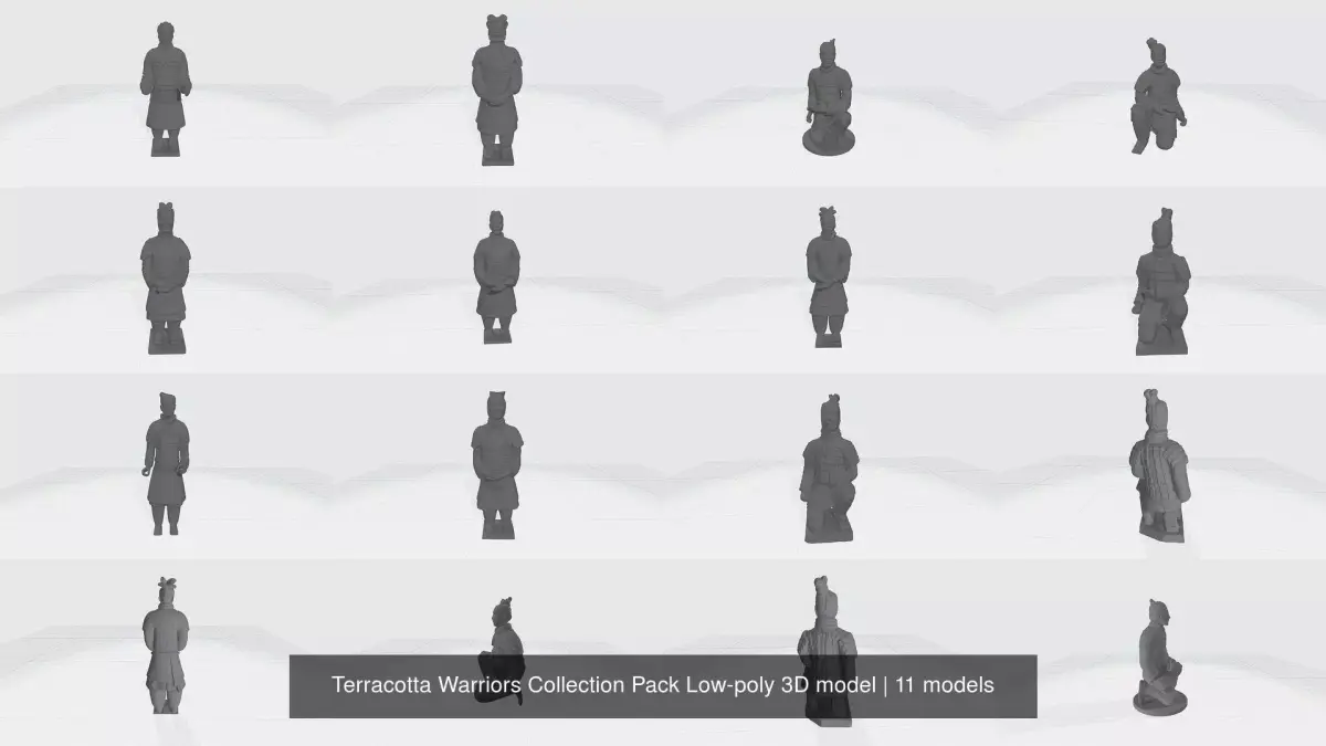Terracotta Warriors Collection Pack 3D model