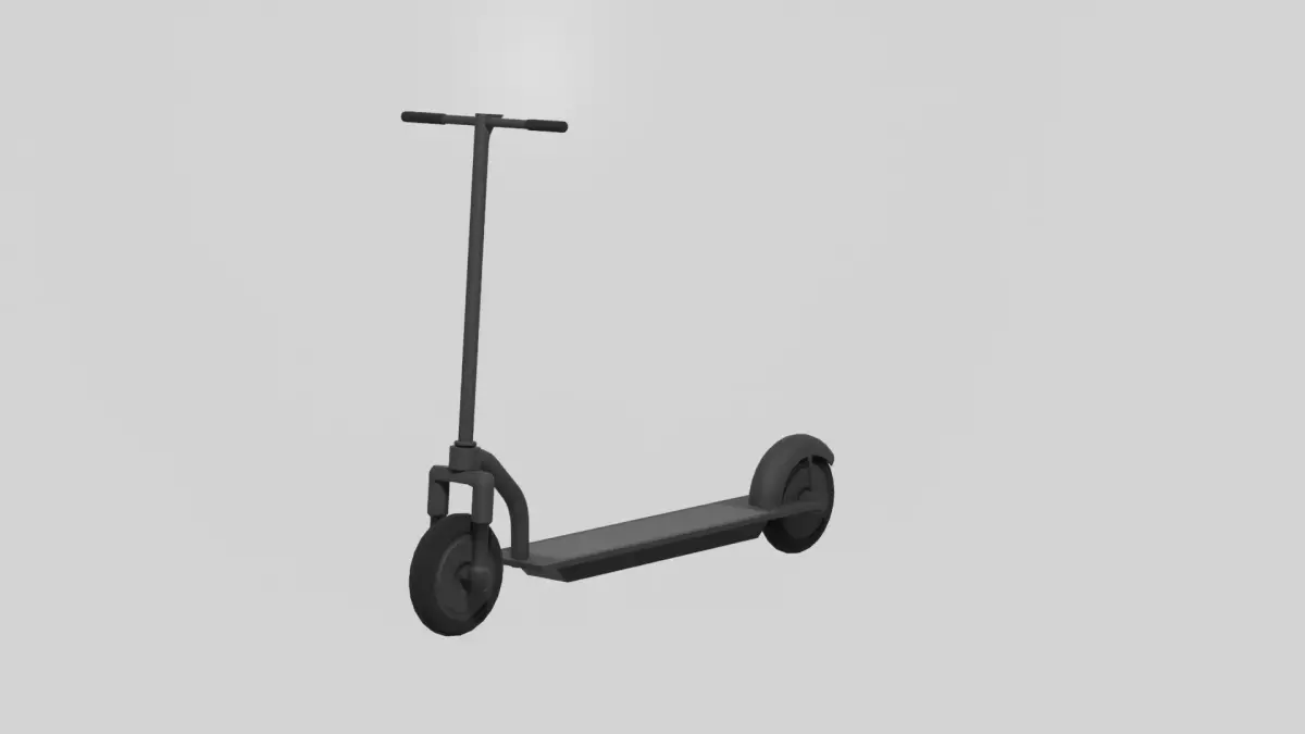 E-Scooter Low-Poly Low-poly 3D model