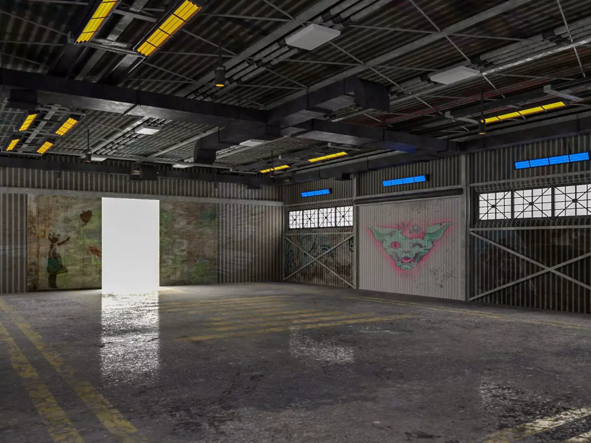 Aircraft Hangar 2 3D model purchase