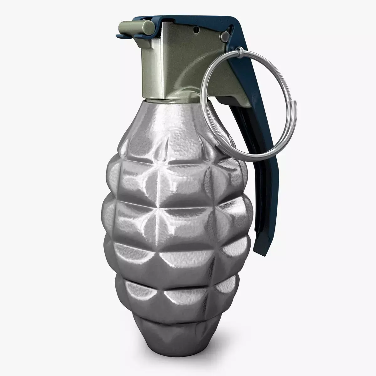 Realistic Grenade metal 3D model