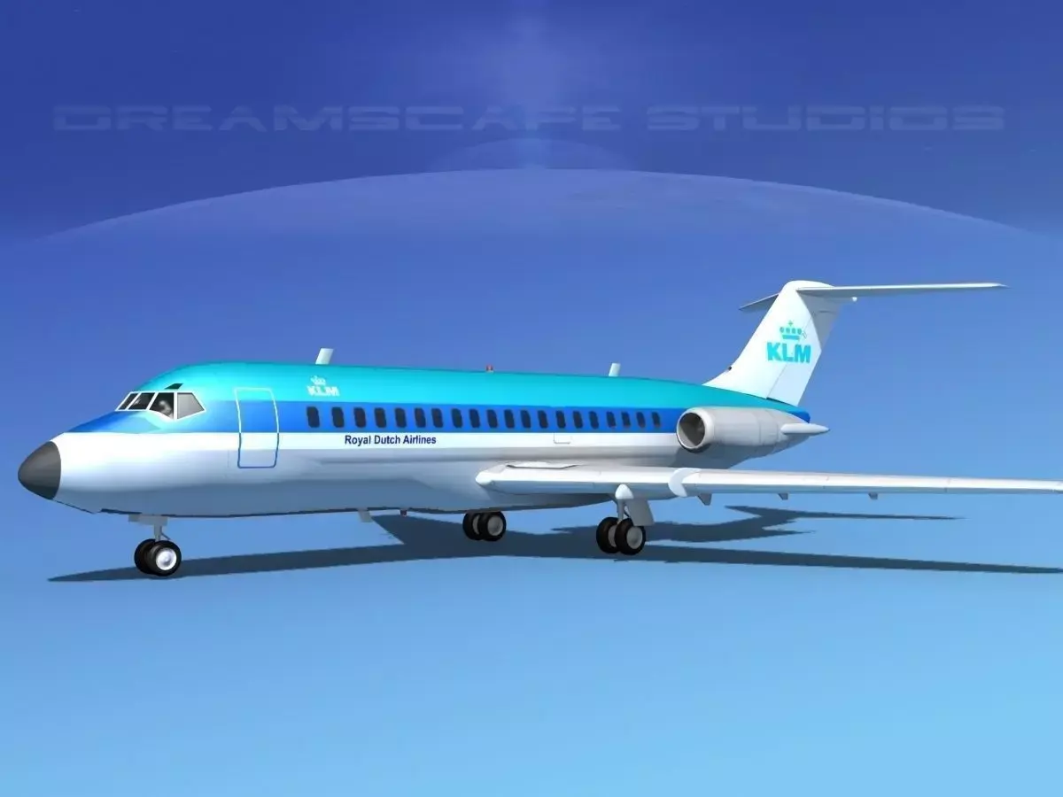 Douglas DC-9-20 KLM 3D model