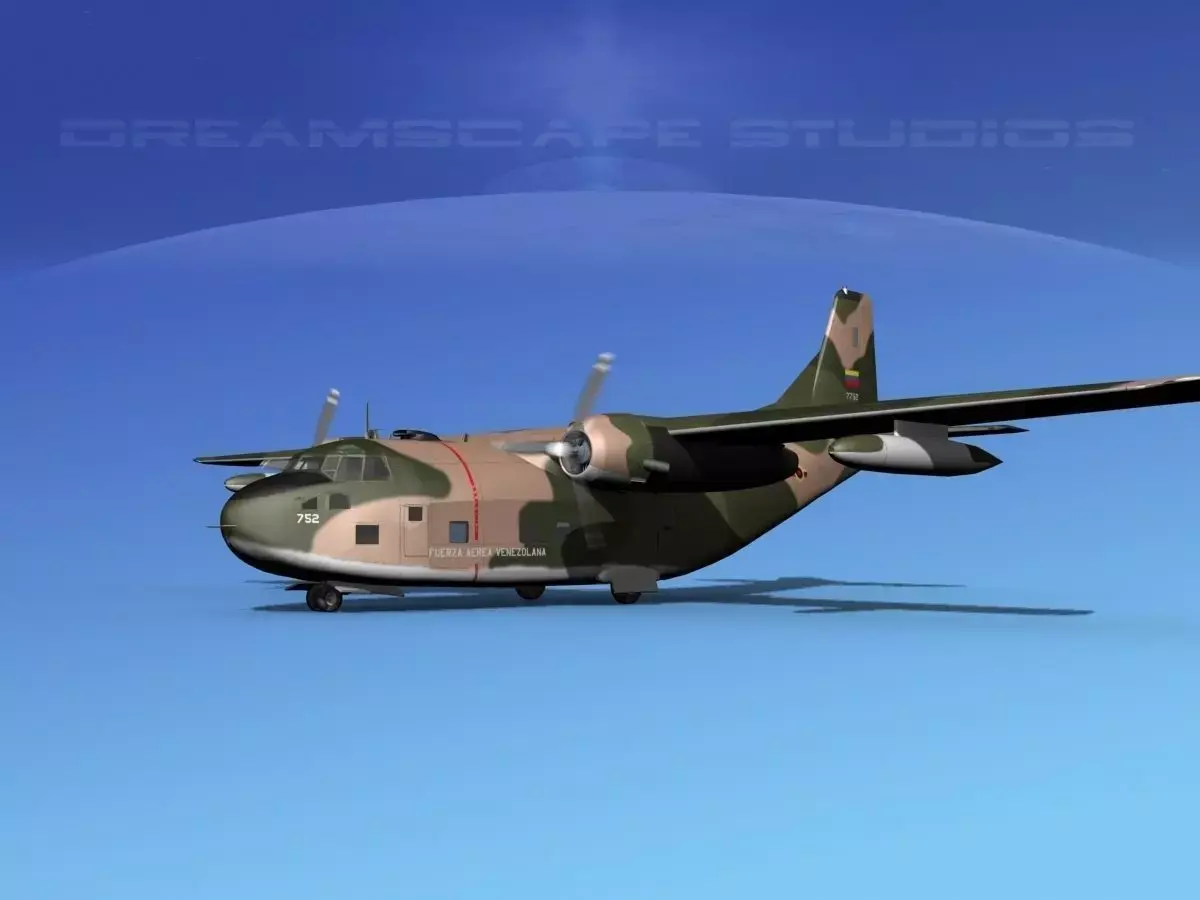 Fairchild C-123B Provider Venuazuela AF 3D model