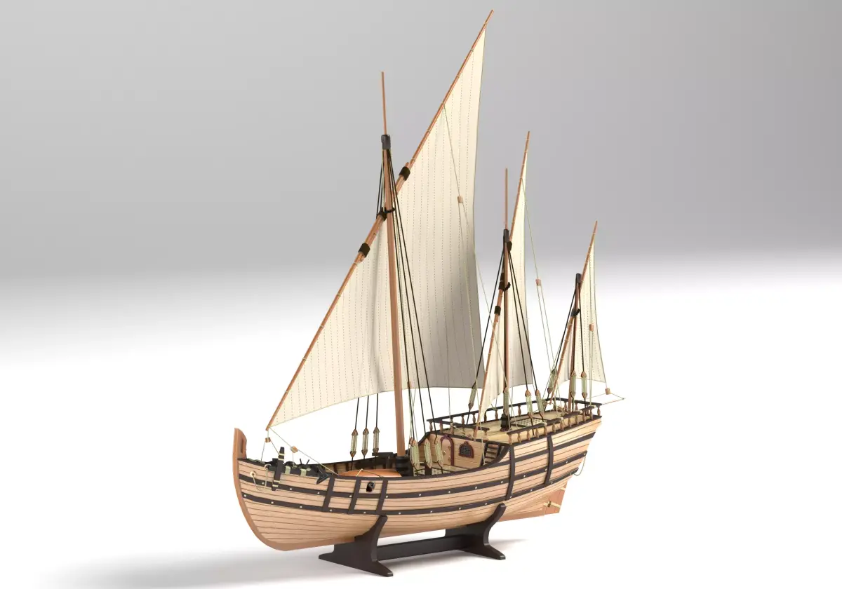 LaNina ship low-poly Low-poly 3D model