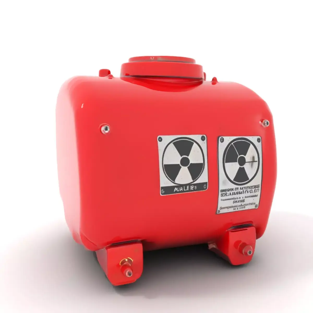 Industrial Hazard Tank model pack with warning labels Low-poly 3D model
