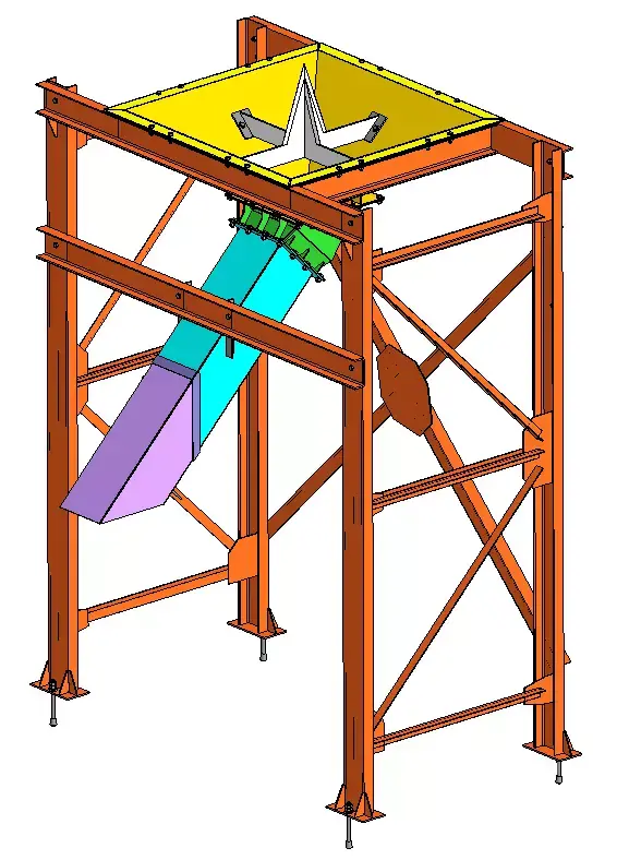 Big-Bag wrecker with hopper 3D model