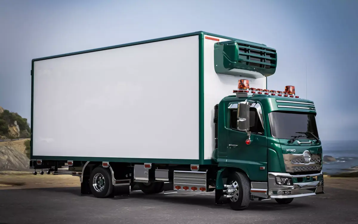 HINO 500 Ranger box truck 3D model