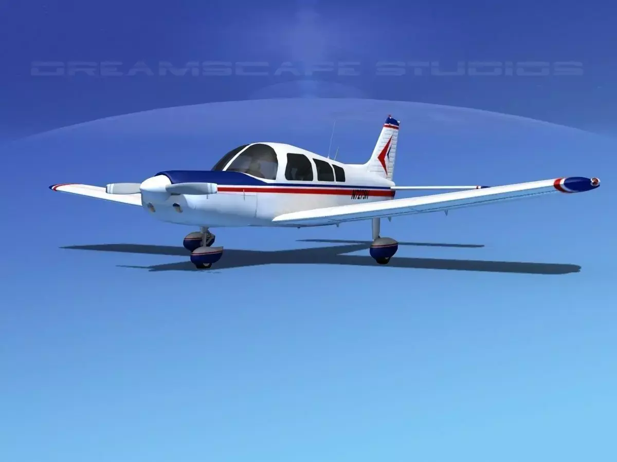 Piper PA-28 V12 3D model