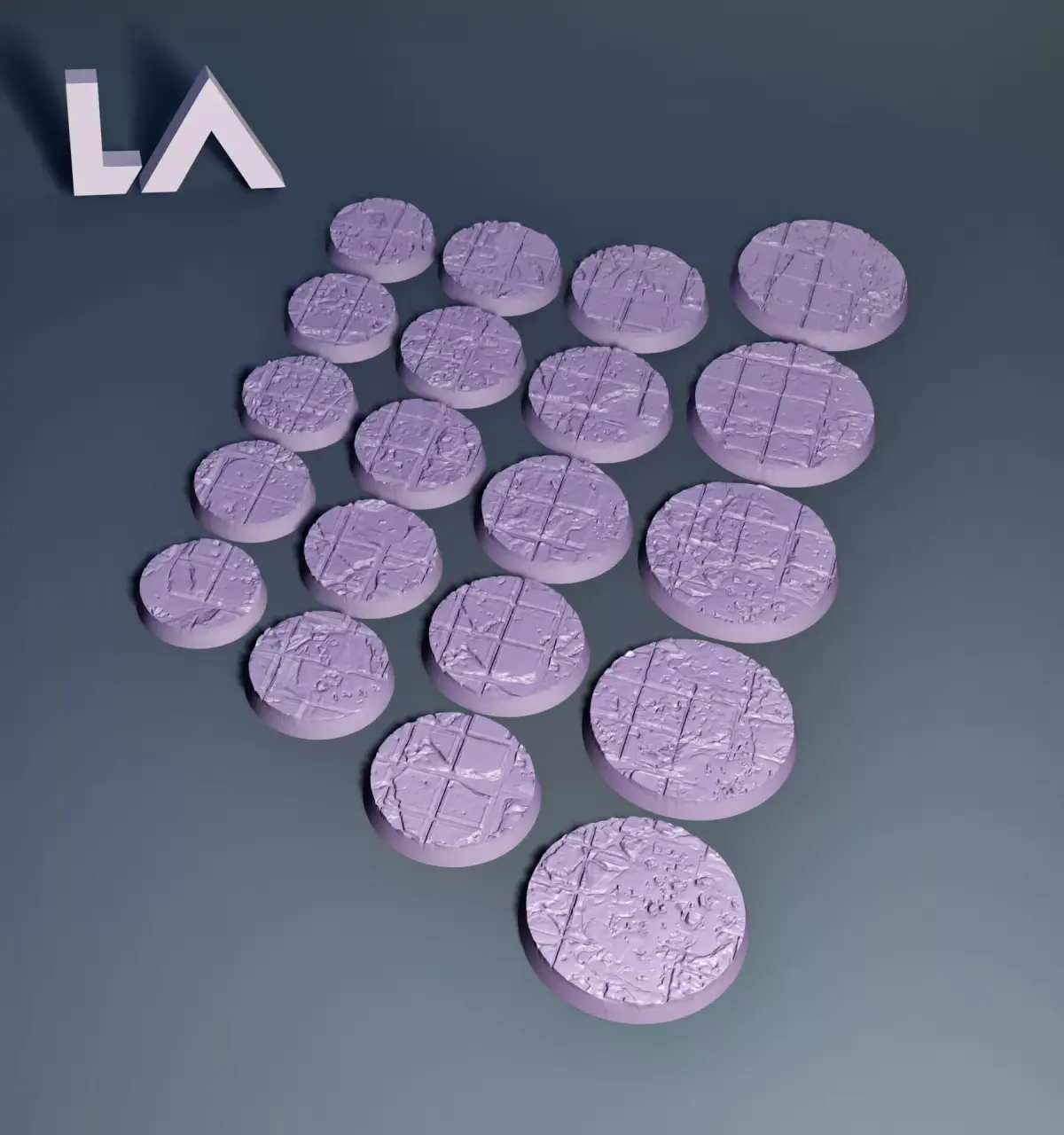 HD Base Set 28 - Shattered Tiles 3D print model